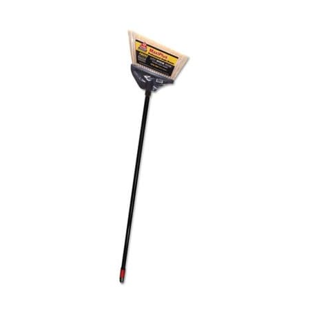 Johnson Diversey O-Cedar, Maxiplus Professional Angle Broom, Polystyrene Bristles, 51in Handle, Black, 4PK 91351CT